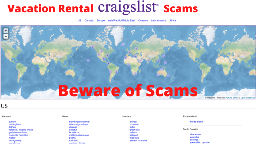 Vacation Rental Scams on Craigslist