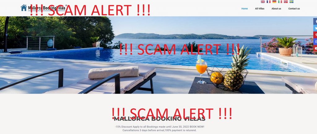bookingmallorca-villas.com is a scam