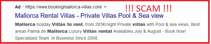 You are currently viewing bookingmallorca-villas.com is another scam website