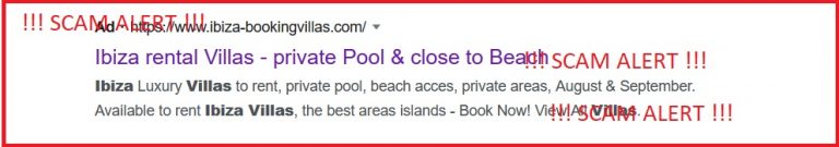Read more about the article Booking-ibizahouses.com is a fraudulent villa rental website