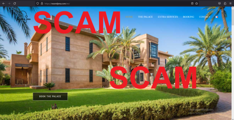 Read more about the article Fraudulent website: nooreljena.net SCAM SCAM SCAM