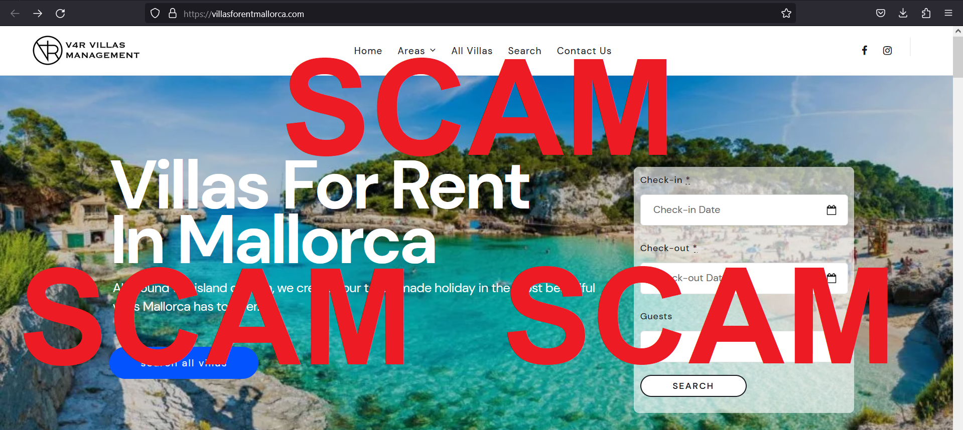 You are currently viewing Fraudulent website: villasforentmallorca.com SCAM SCAM