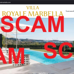 Fraudulent website: villaroyalemarbella.com SCAM SCAM