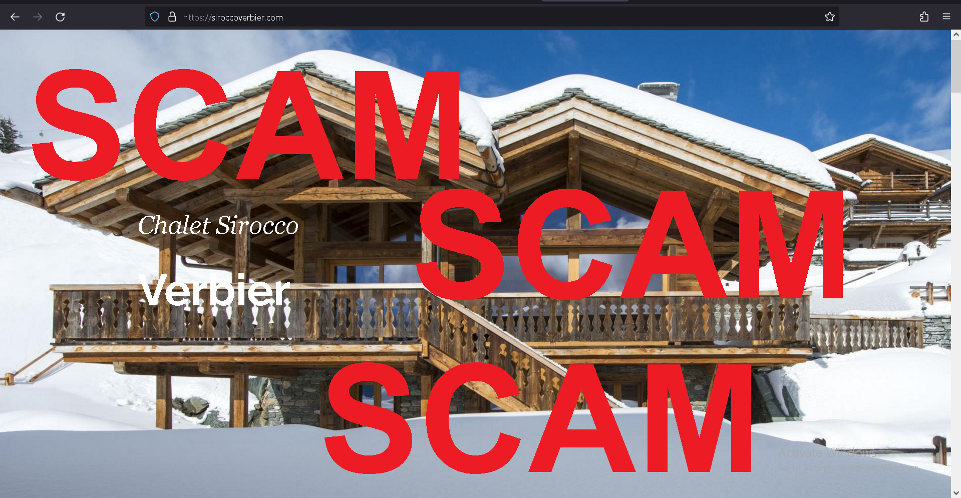 Read more about the article Fraudulent website: siroccoverbier.com SCAM SCAM